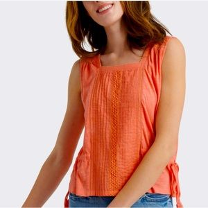LUCKY BRAND Sleeveless coral summer top small